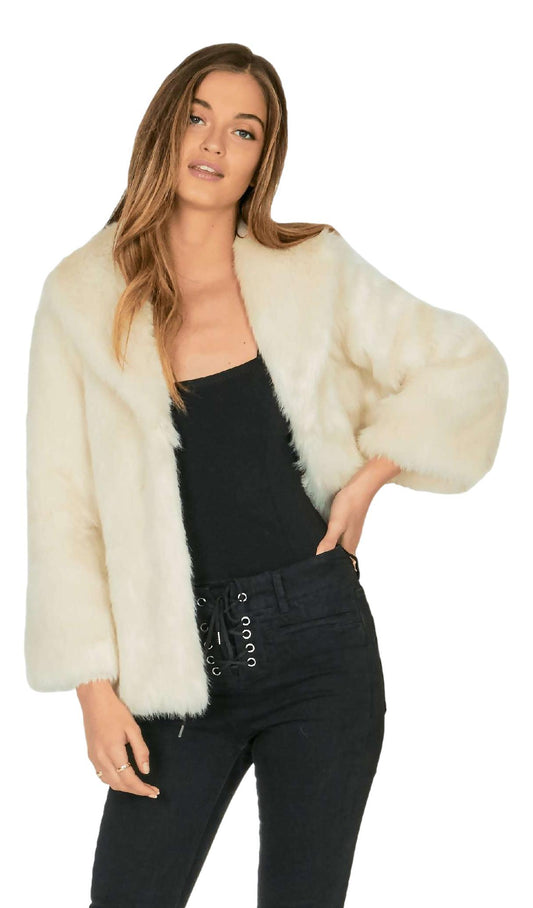 Amuse society Fur ever mine jacket / natural