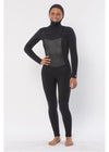 Sisstrevolution 7 Seas 6/5 Hooded Chest Zip Wetsuit - solid black