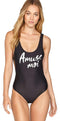 Amuse society Evie one piece swimsuit / black