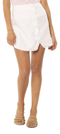 Amuse Society Mari woven mini skirt / white