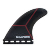 Shapers Fins - C.A.D Airlite Medium Thruster - Twin Tab Base - FCS Compatible