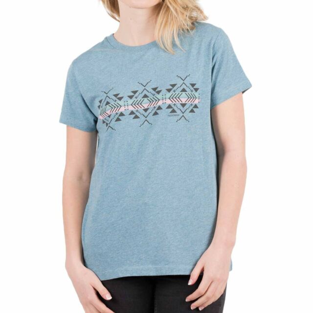 passenger ladies Buckthorn tee shirt  / blue