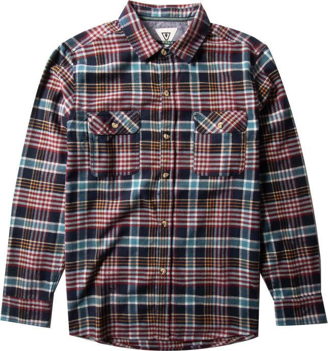 Vissla Central Coast LS Flannel -Dark naval