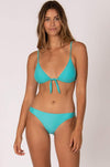 Sisstrevolution Elea triangle bikini top - aqua