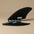 Deflow Keel twin fin -full tab -black