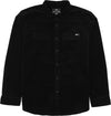 Salty Crew Woodsman L/S corduroy shirt - black