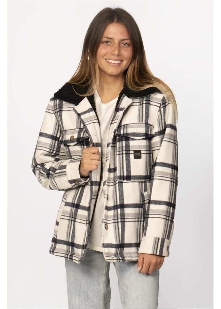 Sisstrevolution Loewy Oversized Jacket Denim Sherpa Winter Coat