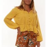 Sisstrevolution Citrus Woven Top