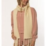 Sisstrevolution Calm Seas Scarf – Honeycomb Stitch with Fringe