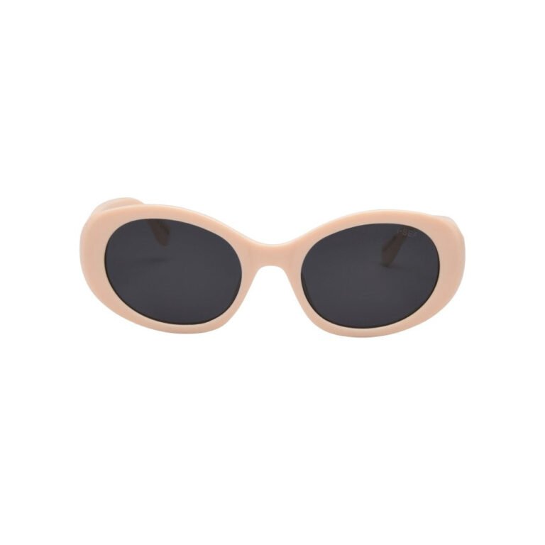 I-Sea Sunglasses Camilla Cream oval polarized sunglasses with smoke lenses and UV protection