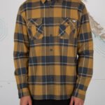 Salty Crew Traverse L/S Flannel Shirt Brown