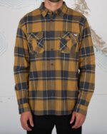 Salty Crew Traverse L/S Flannel Shirt Brown