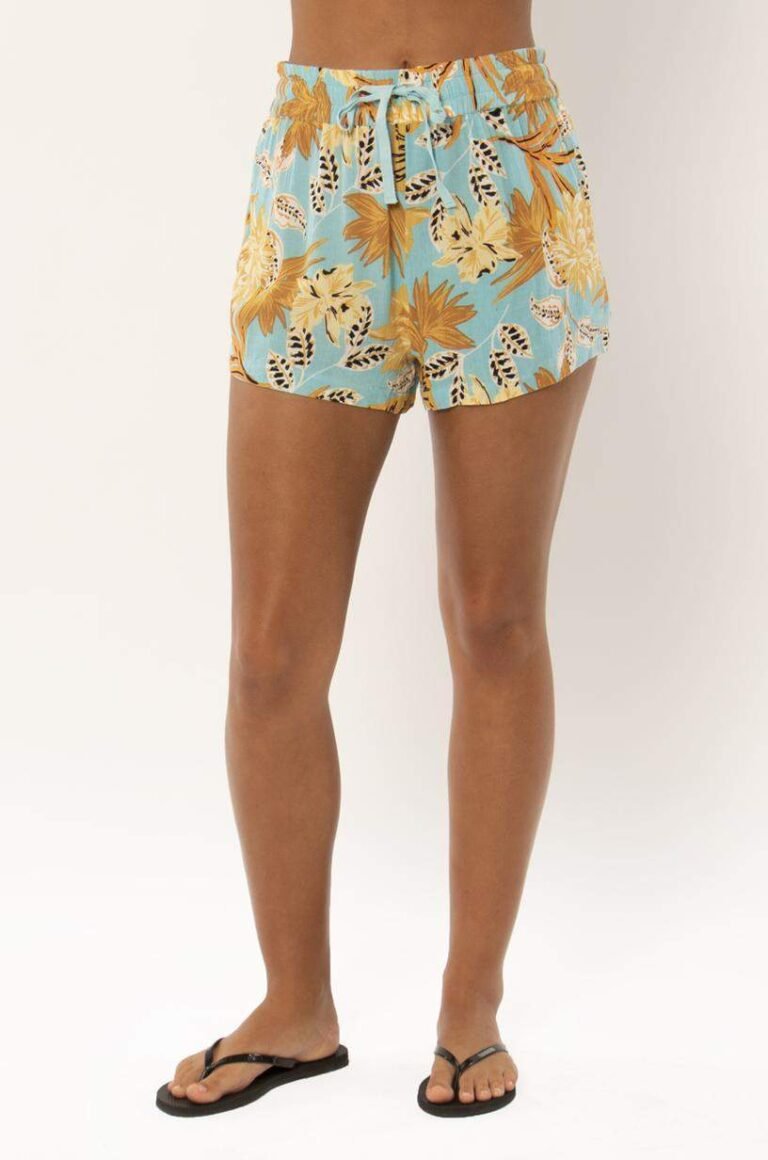 Sisstrevolution Kala Short Woven Shorts in Baja Blue