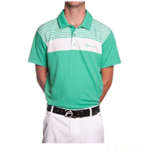 Fayde Lines Polo Shirt – Mint Green men’s golf polo