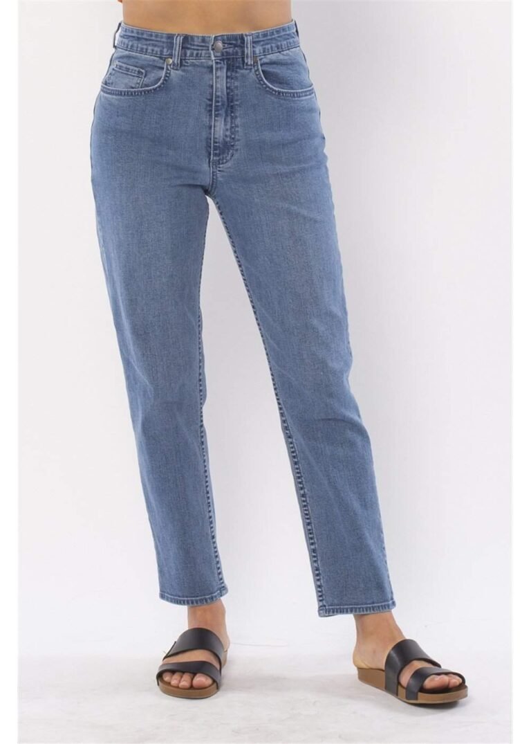 Sisstrevolution Here We Go Wvn Pant straight leg denim cotton spandex pants