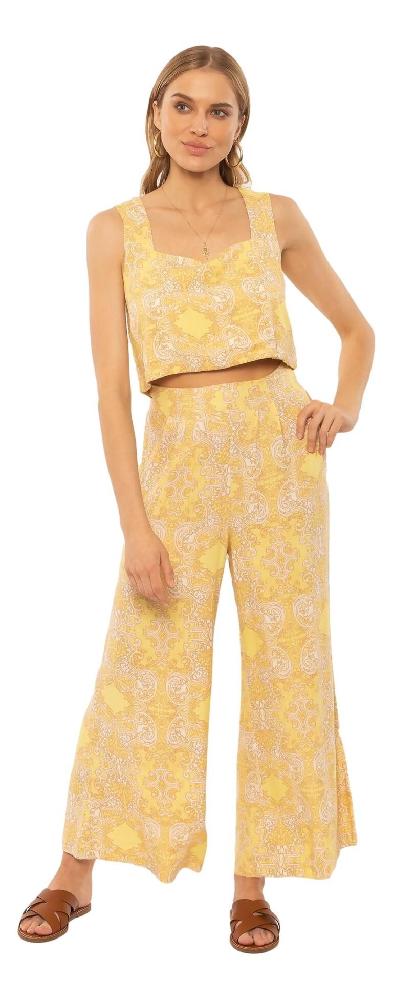 Amuse Society Paradise Pant Cropped Flared Trouser