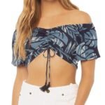 Sisstrevolution Jambi S/S woven top / deep navy