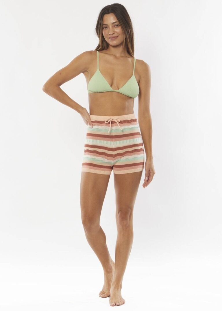 Sisstrevolution Empty Room Knit Short - Rust, Comfortable Knit Shorts