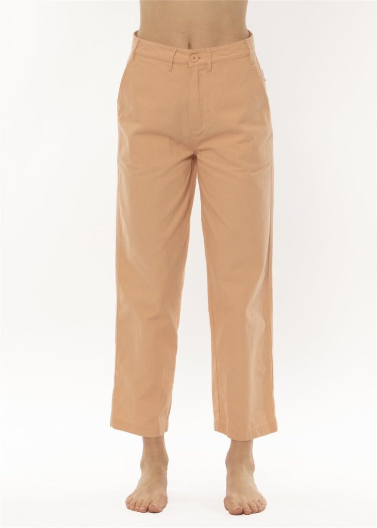 Sisstrevolution Riviera Woven Pant – Apricot Crush Cotton Pants