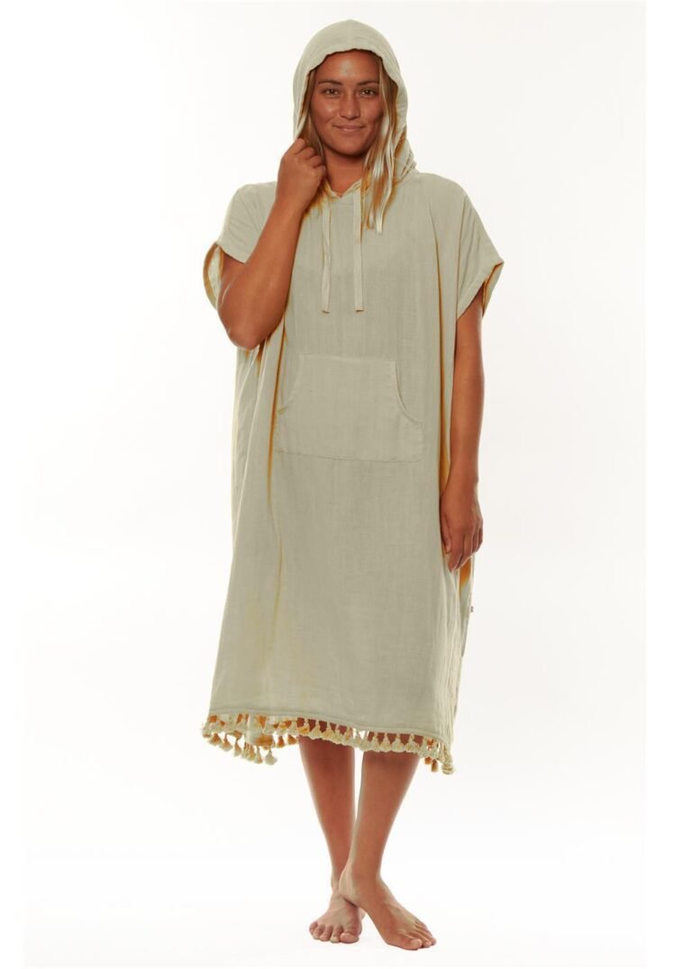 Sisstrevolution Sunny Side Hooded Towel cotton surf poncho