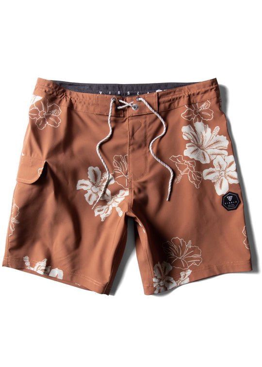 Vissla Byebiscus Boardshort 17.5" 4-Way Stretch Surf Trunks