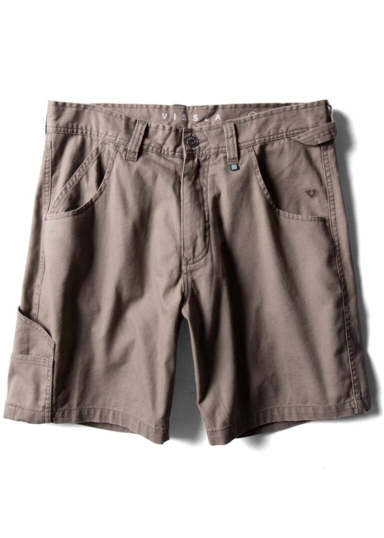Vissla Pismo Painter 20" walkshort in cork color, front view.