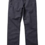 Front view of Vissla Border Canvas 5 Pkt Pant in phantom color.