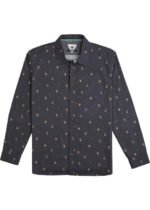 Vissla Paradise LS Shirt Phantom cotton printed long sleeve shirt
