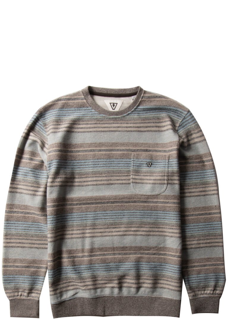 Vissla Beacons Pkt Crew Sweater in Java