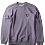 Vissla Solid Sets Eco Crew sweatshirt in Shark color with minimalist design.