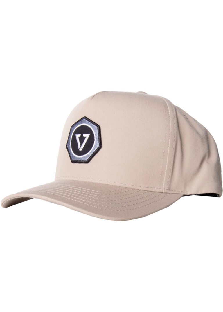 Vissla Seven Seas Eco Hat in KHA made from 100% recycled polyester with embroidered patch
