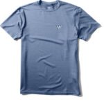 Vissla Twisted Eco S/S Lycra in dusk heather, front view.