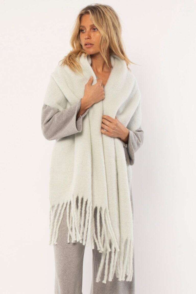 Amuse Society Ander Knit Scarf with Fringe