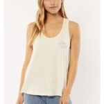 Sisstrevolution Sisstr Surf Knit Tank – Vintage White Cotton Jersey Top