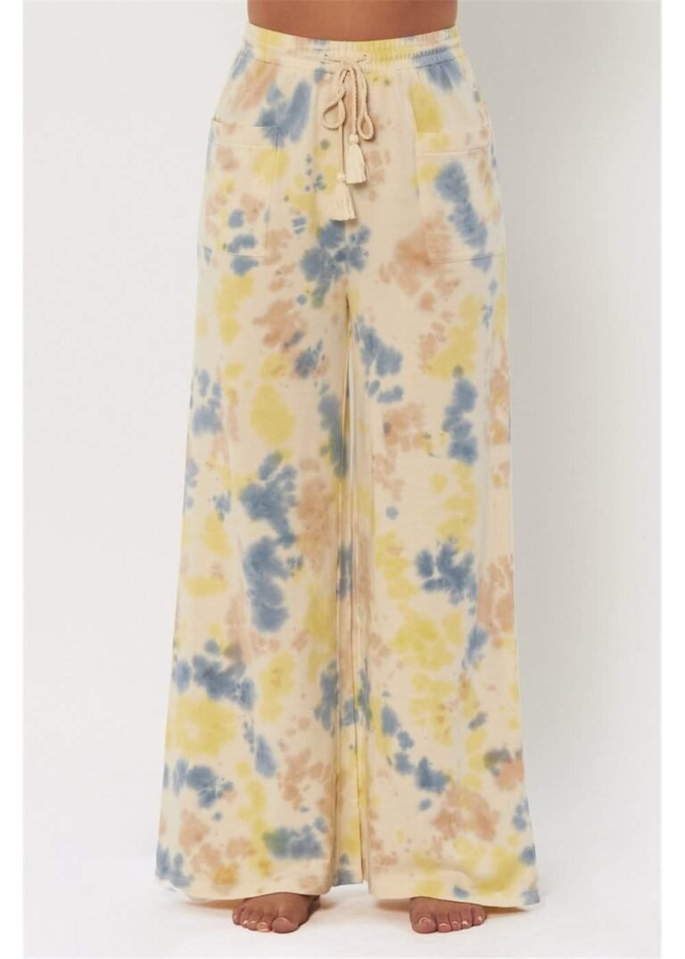 Sisstrevolution Joy Knit Pant three-color tie-dye cotton fleece