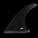Deflow Cream 10.5 Black Single Longboard Fin
