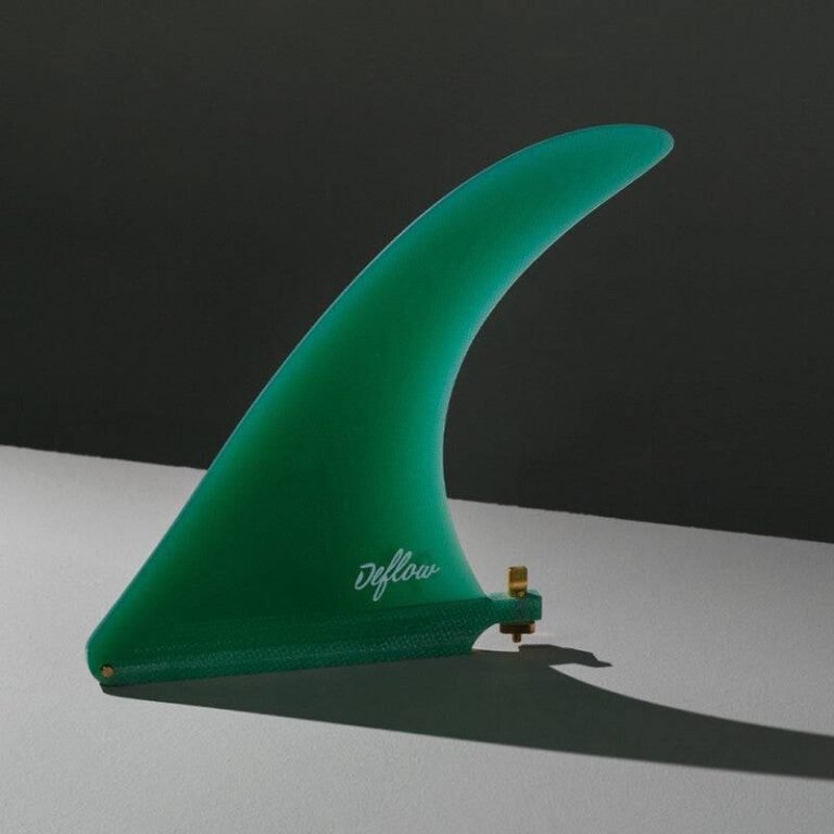Deflow Cream 7.5 Green Single Longboard Fin