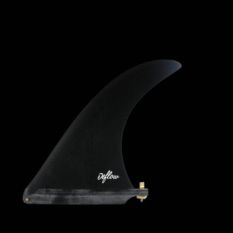 Deflow Cream 7.5 Black Single Longboard Fin