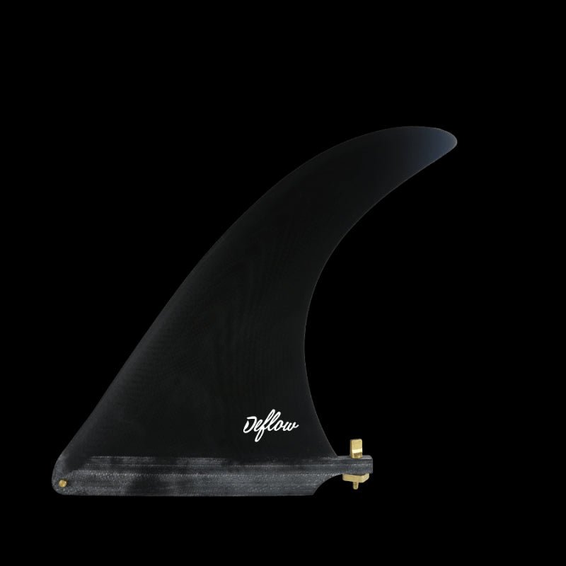 cream-85-2024a Deflow Cream 8.5 Black Single Longboard Fin