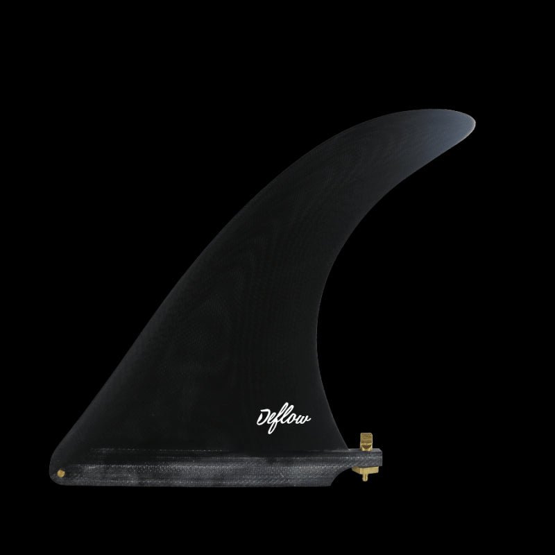 cream-9-2024a Deflow Cream 9 Black Single Longboard Fin