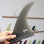 Deflow Cream 7" Longboard Fin Grey