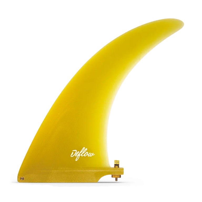 Deflow Midhull 8.5" Longboard Fin Yellow