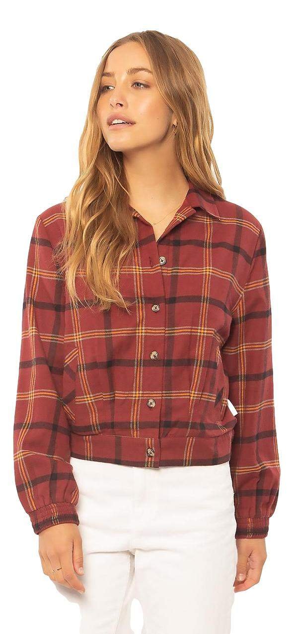 Sisstrevolution Plaid Lovin Jacket – Cropped Cotton Flannel Bomber