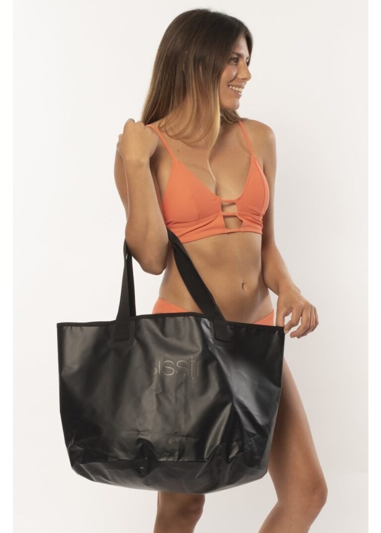 Sisstrevolution Dune Wet/Dry Tote Bag – Black Waterproof Tote