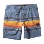 Vissla Fist Bump 17" Boys Boardshort – Harbour Blue, sustainable youth surf shorts