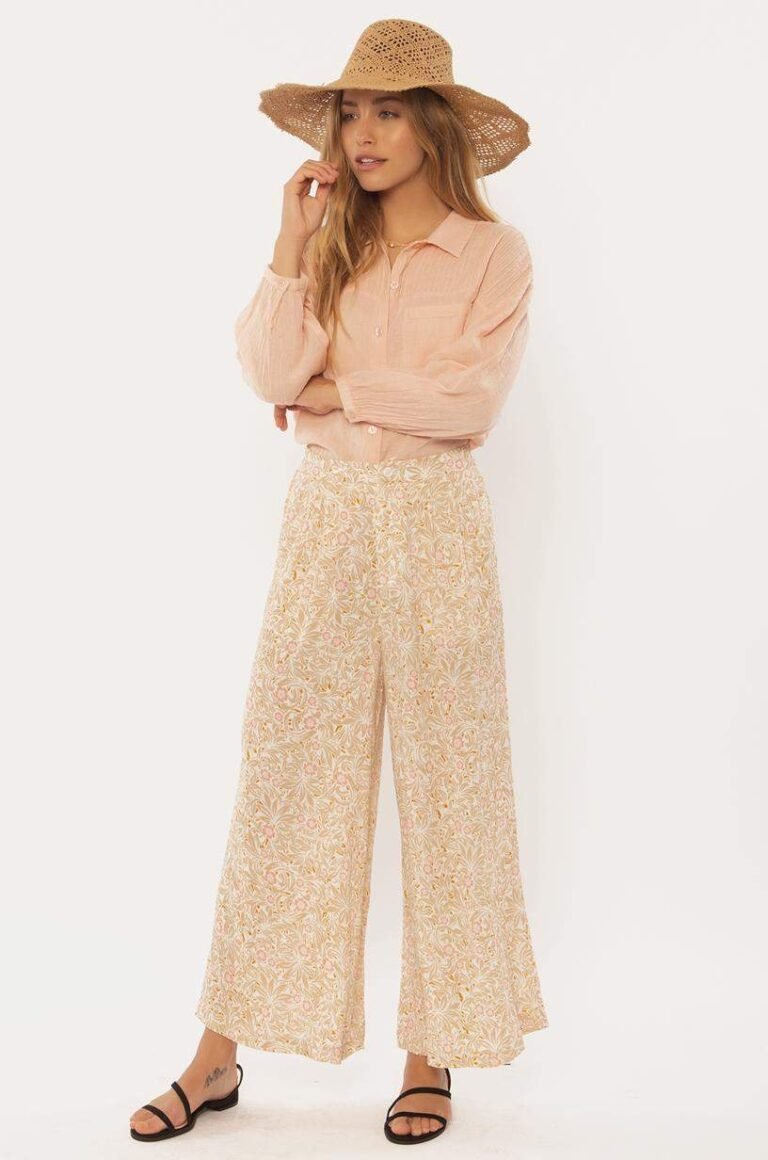 Sisstrevolution Rocky Tides Woven Pant – 100% Viscose Wide-Leg