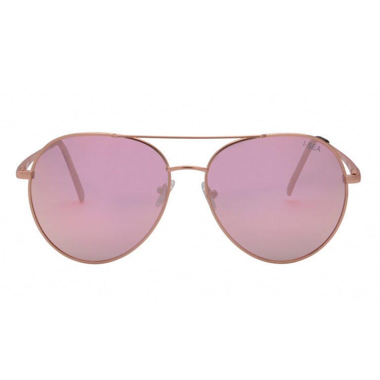 I-Sea Sunglasses Sailor polarized rose metal frames with UV protection
