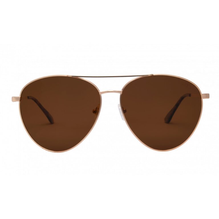 I-Sea Sunglasses Charlie Gold Brown Polarised metal frames with UV protection lenses