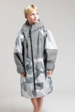 White Water Kids Hard Shell Robe – Arctic Camo/Grey