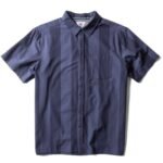 Vissla Palapa Eco SS Shirt Dark Denim cotton short sleeve shirt